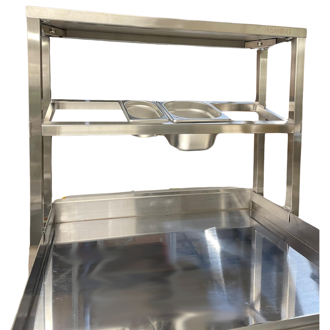 Hamoki Garnish Rail for Commercial Charbroilers & Griddles