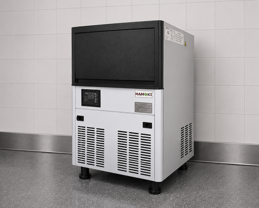 Hamoki Square Under-counter Commercial Cube Ice Machine with Digital Controls
