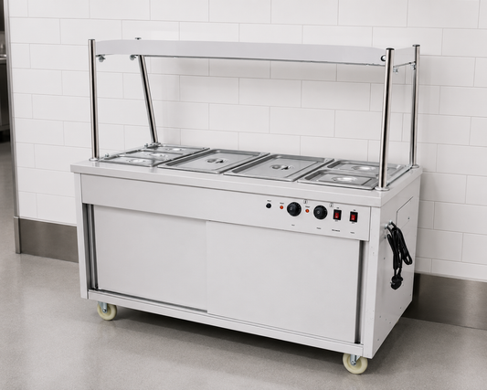 Commercial Food Warmer Cart with Heated Gantry