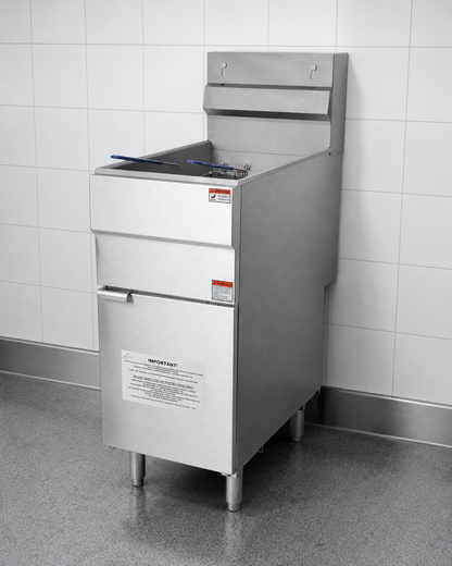 Hamoki GF120 Commercial 4 Burner Gas Fryer with Twin Baskets