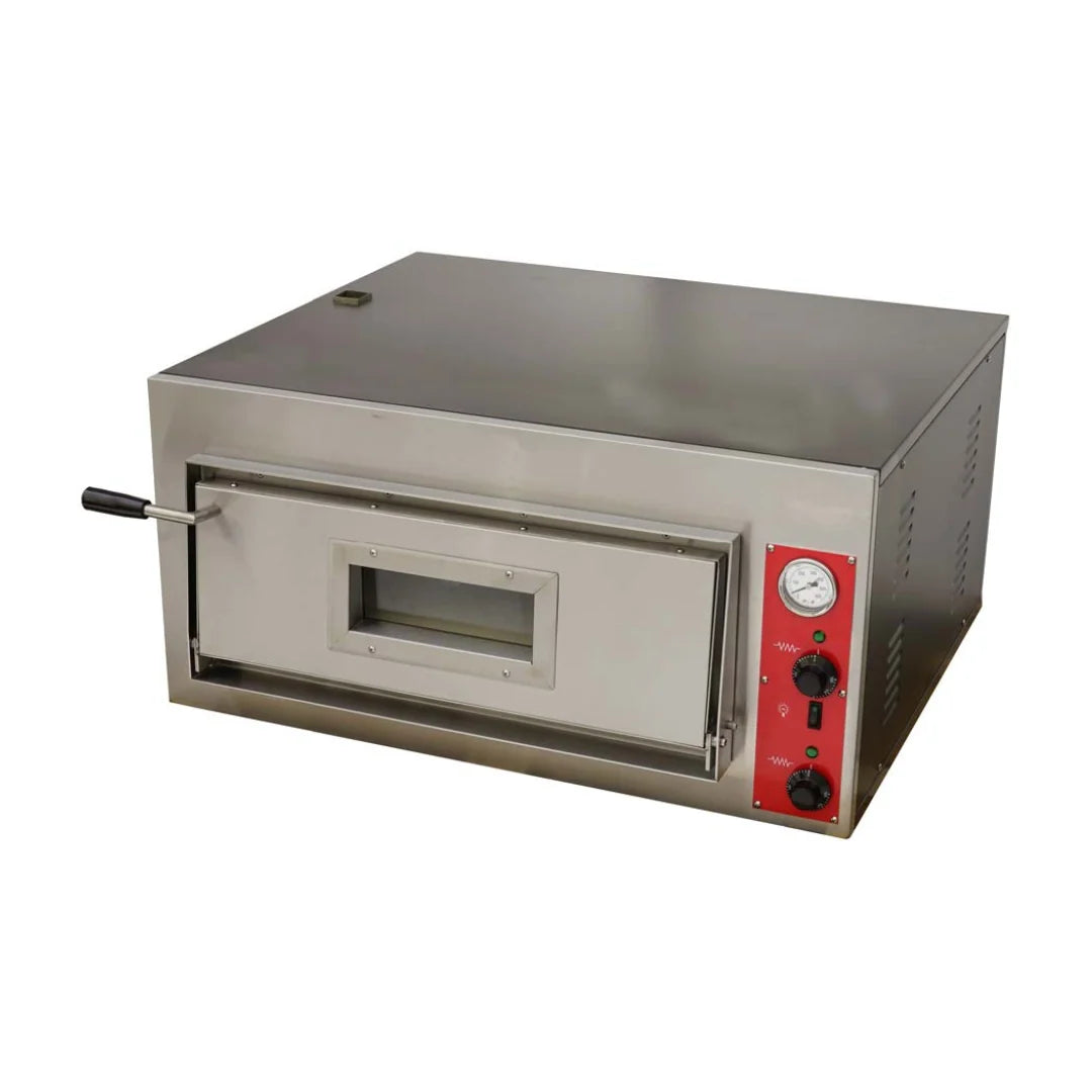 Single 0–500°C Deck Commercial Electric Pizza Oven with Hearthstone