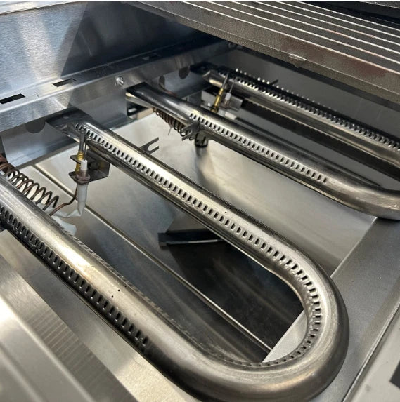Gas Countertop Charbroiler Triple Control Heavy Duty Stainless Steel Grill