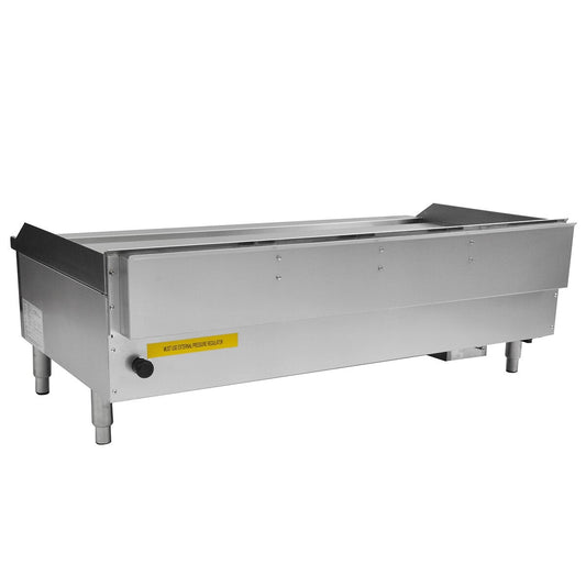 101082-P - Gas Countertop Griddle with Chromed Plate - 5 Control