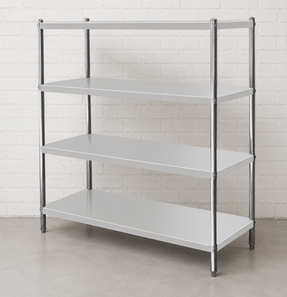 Hamoki Stainless Steel 4 Tier Commercial Storage Shelving