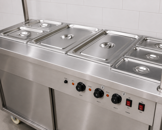 Commercial Food Warmer Cart with Heated Gantry