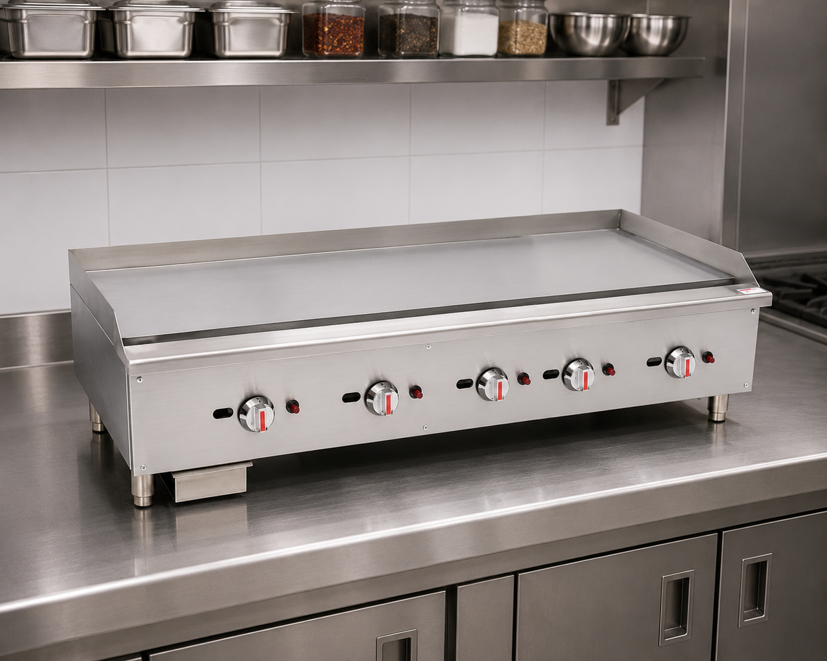 Commercial Gas Countertop Flat Griddle