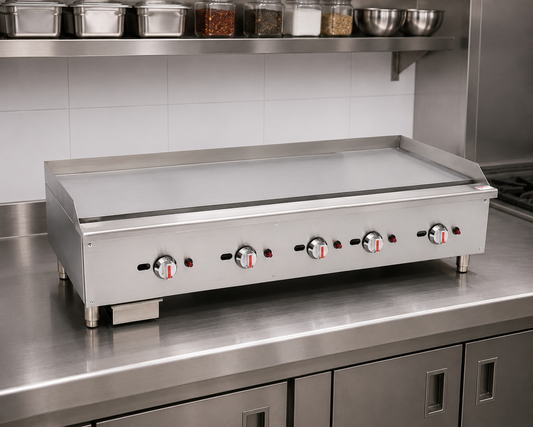 Commercial Gas Countertop Flat Griddle