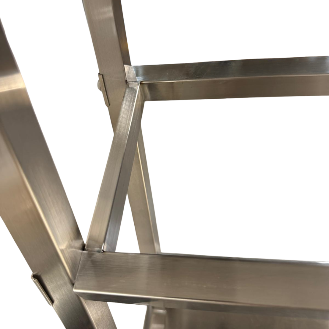 Hamoki Stainless Steel GN Garnish Rail Holder for Prep Tables