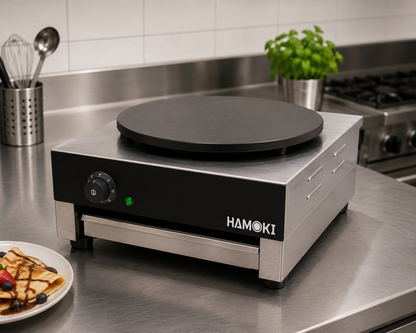 Commercial Electric Crepe Maker – 400mm Single Crepe Plate