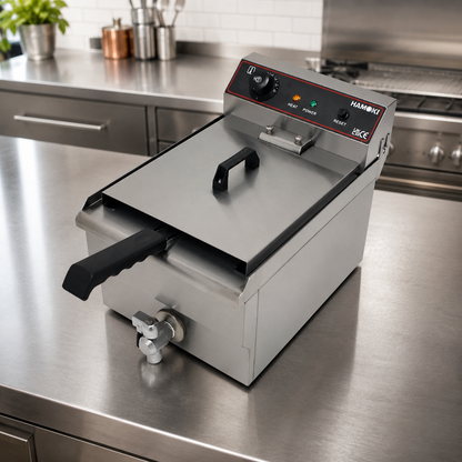 Commercial Countertop Electric Fryer 9.5 Litre with Drain Tap