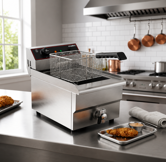 Commercial Countertop Electric Fryer 9.5 Litre with Drain Tap