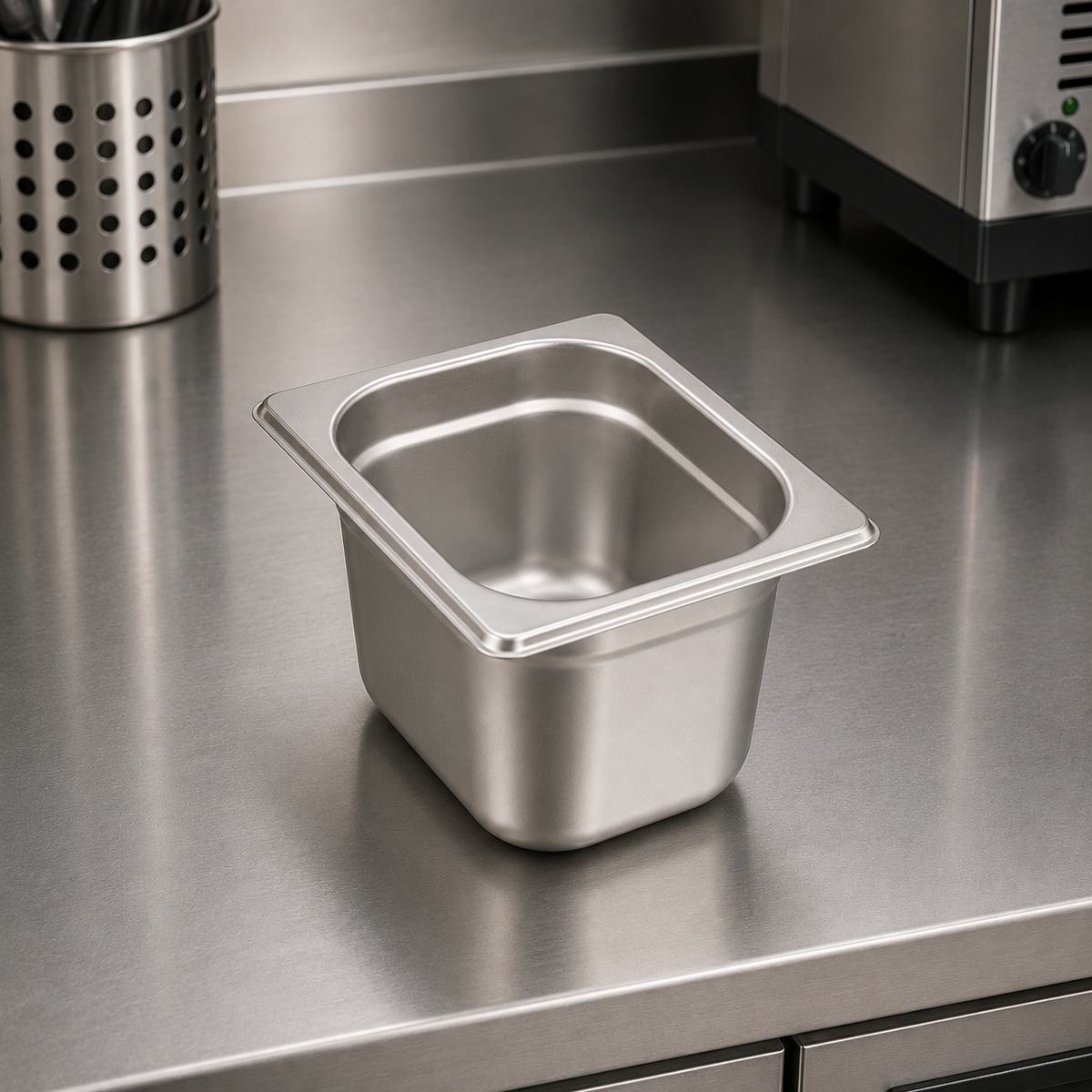 Stainless Steel Gastronorm Pan GN 1/6 (1 box/36 units)