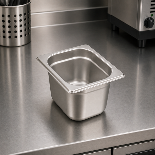 Stainless Steel Gastronorm Pan GN 1/6 (1 box/36 units)
