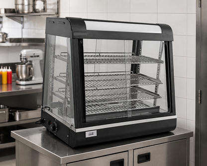 Commercial Heated Display Cabinet Hot Food Merchandiser