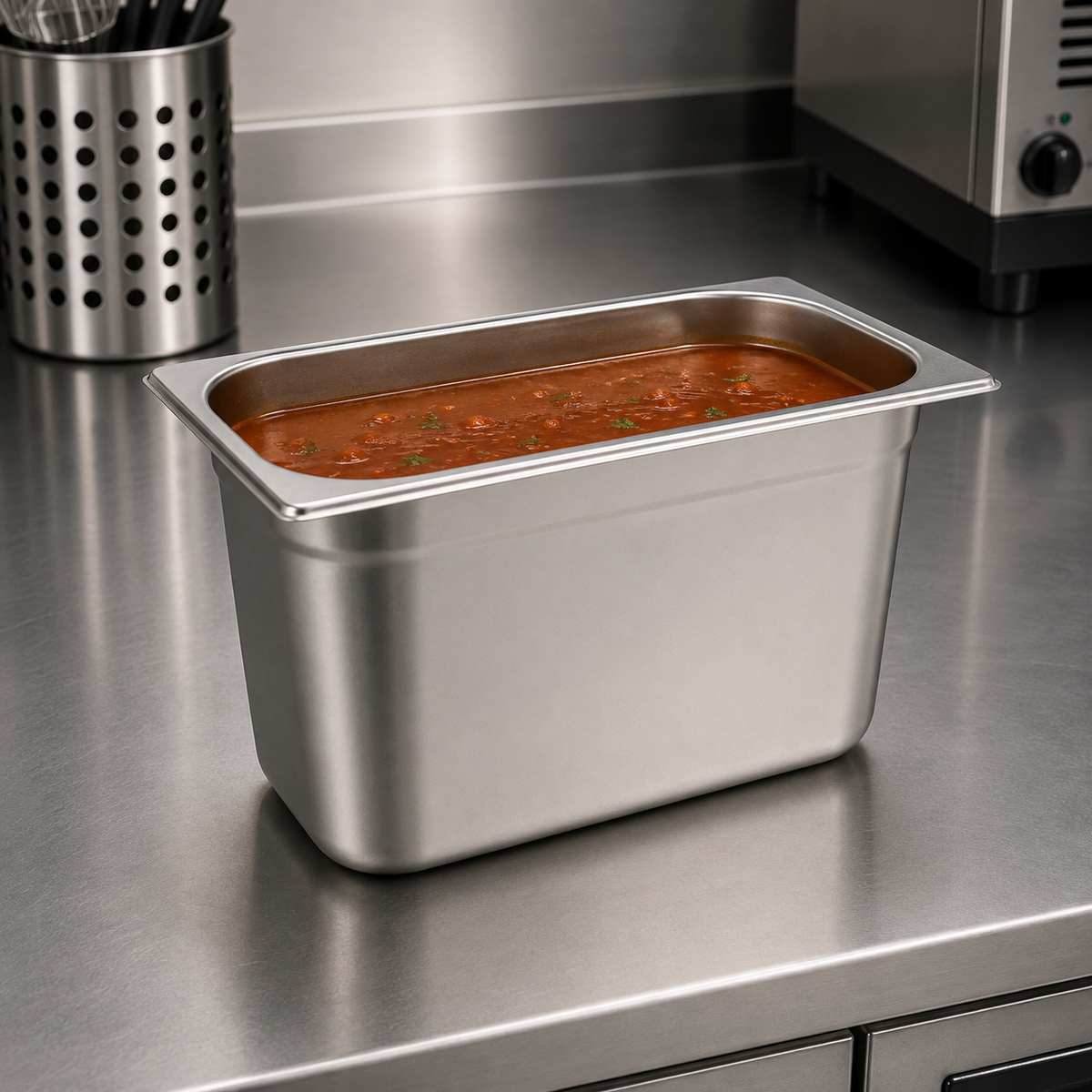 Stainless Steel Gastronorm Pan GN 1/3 (1 box/18 units)