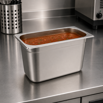 Stainless Steel Gastronorm Pan GN 1/3 (1 box/18 units)