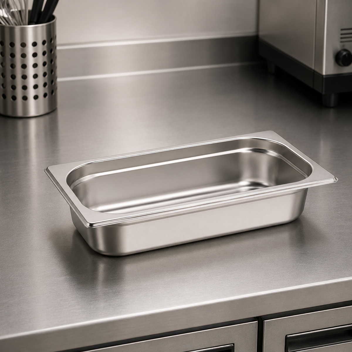 Stainless Steel Gastronorm Pan GN 1/3 (1 box/18 units)