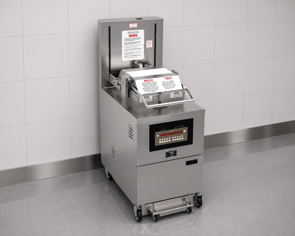 Commercial Freestanding Electric Pressure Fryer 45 Litre with Oil Filtration