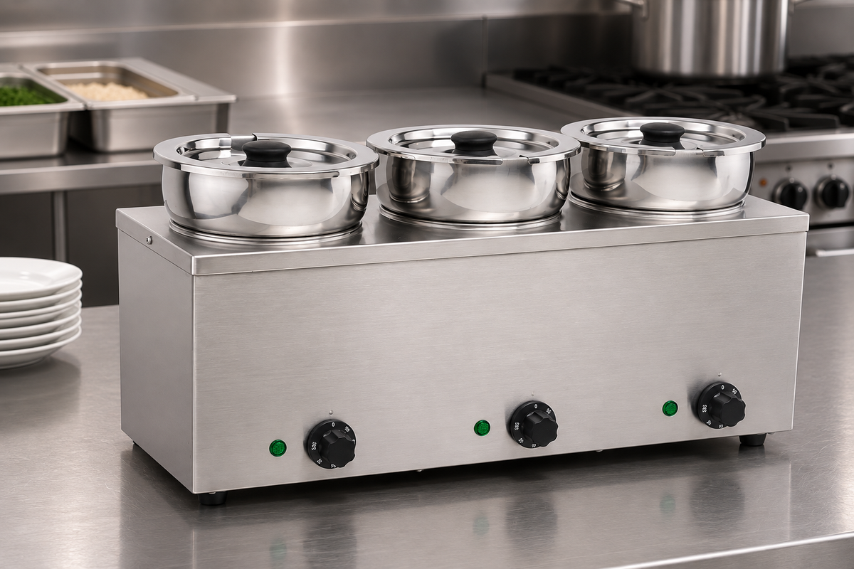 Hamoki Electric Wet Heat Bain Marie with Round Pot – Plug In