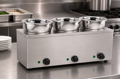 Hamoki Electric Wet Heat Bain Marie with Round Pot – Plug In