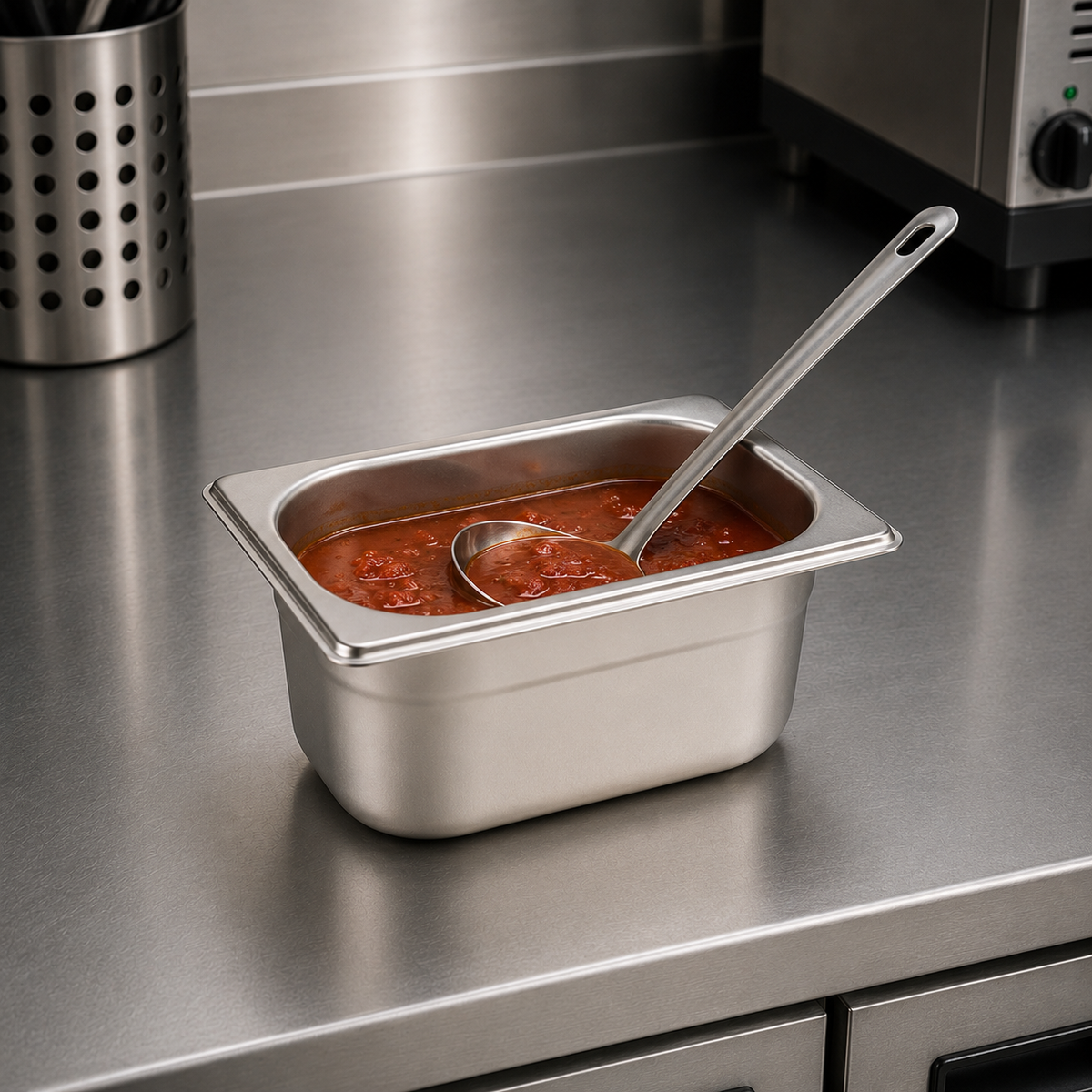 Stainless Steel Gastronorm Pan GN 1/9 (1 box/48 units)