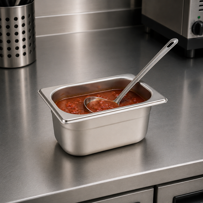 Stainless Steel Gastronorm Pan GN 1/9 (1 box/48 units)