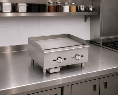 Commercial Gas Countertop Flat Griddle