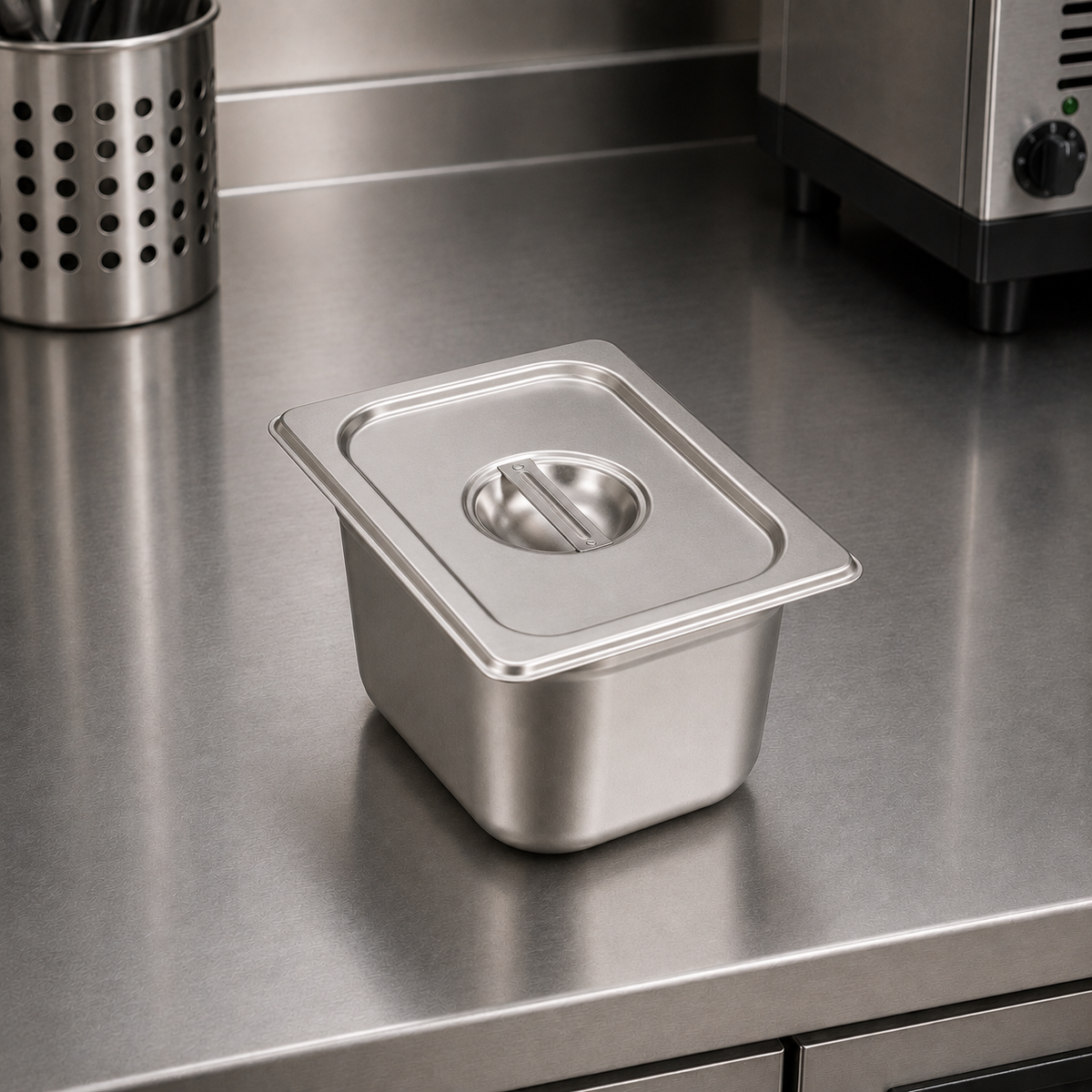 Stainless Steel Gastronorm Pan GN 1/6 (1 box/36 units)