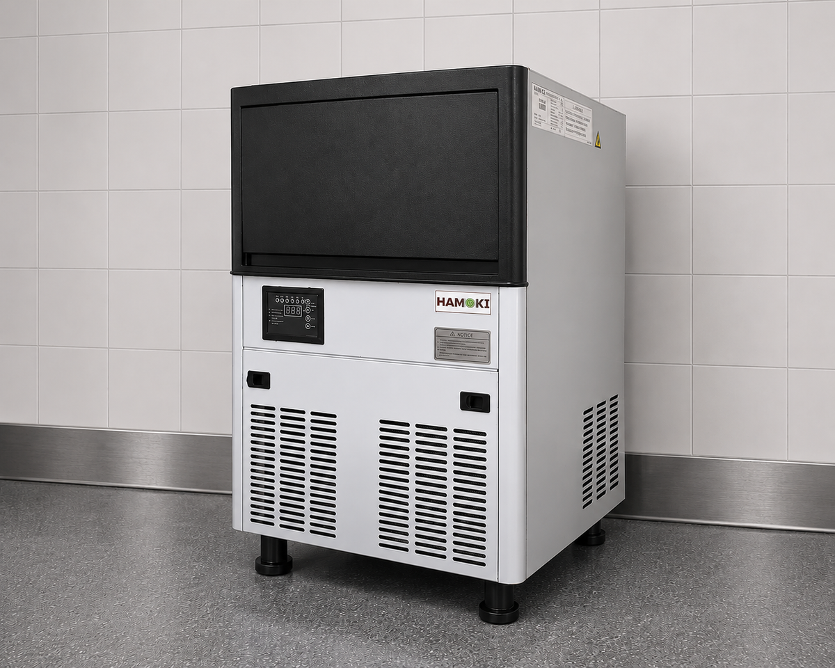 Hamoki Square Under-counter Commercial Cube Ice Machine with Digital Controls