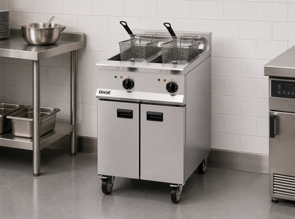 Lincat Opus 800 OE8113 Twin Tank Electric Fryer 600mm – 2 x 15L