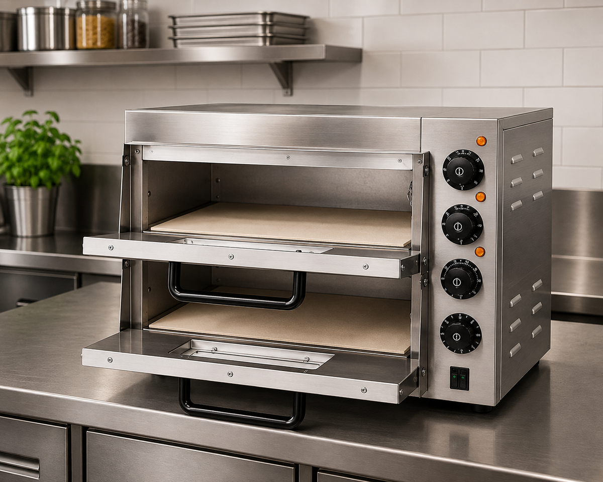 Countertop Pizza Oven Twin Deck Chamber