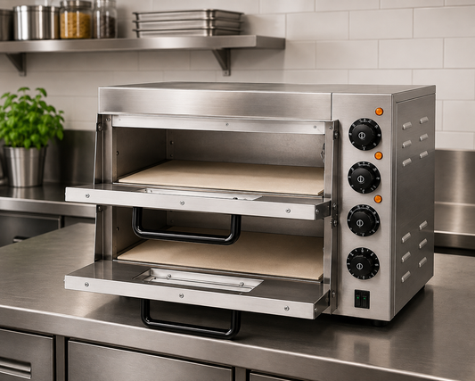 Countertop Pizza Oven Twin Deck Chamber