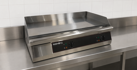 Commercial Electric Countertop Chrome Plated Flat Griddle