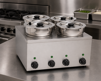 Hamoki Electric Wet Heat Bain Marie with Round Pot – Plug In