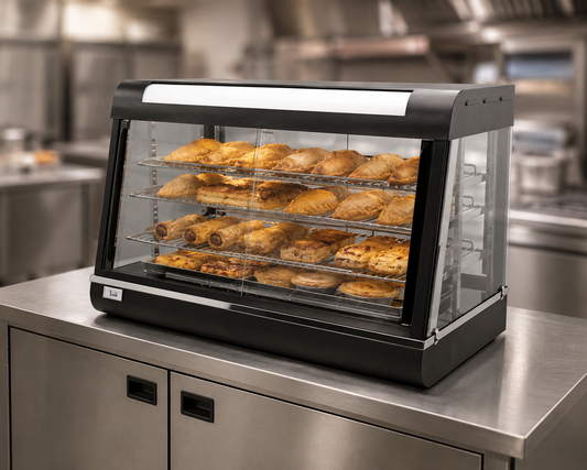 Commercial Heated Display Cabinet Hot Food Merchandiser