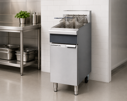 Cobra CF2 400mm Single Pan Gas Fryer – 18L