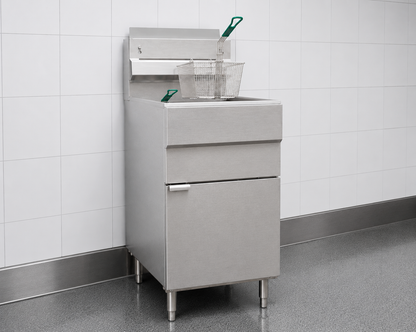 Hamoki GF150 Commercial 5 Burner Gas Fryer with Twin Baskets