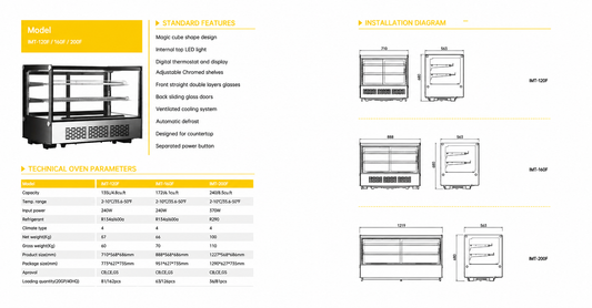 Boxed Countertop Display Fridge Glass Display Cooler