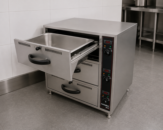 Commercial Dry Heat Food Warmer Drawer with 3 Drawers