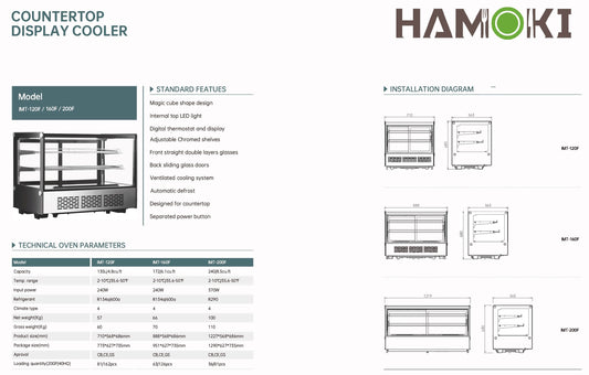 251012 - Countertop Display Cooler -160F