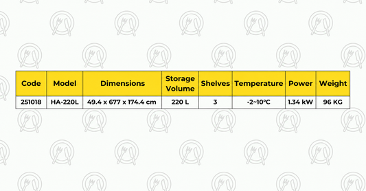 Refrigerated Grab & Go Display Cooler | Commercial Open Display Fridge 220L