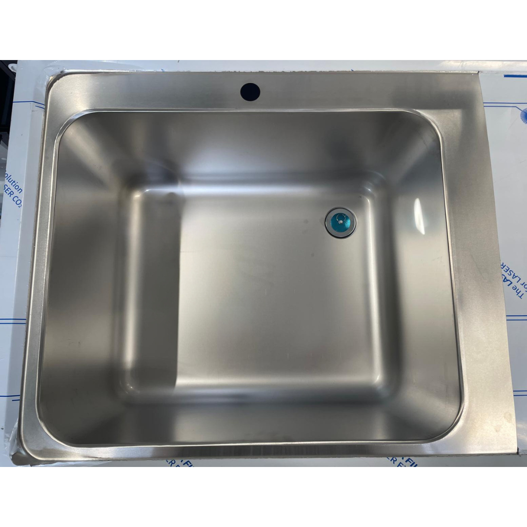 Commercial Stainless Steel Dishwasher Sink with Right-Hand Drainer
