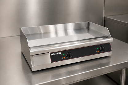 Commercial Electric Countertop Chrome Plated Flat Griddle