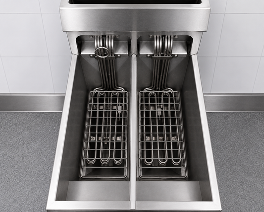 Hamoki Commercial Twin Tank Electric Fryer 20L Single Phase