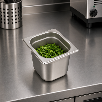 Stainless Steel Gastronorm Pan GN 1/6 (1 box/36 units)