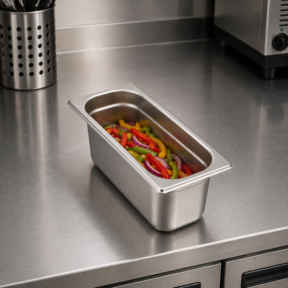 Stainless Steel Gastronorm Pan GN 1/3 (1 box/18 units)