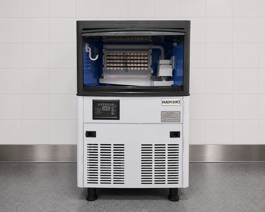 Hamoki Square Under-counter Commercial Cube Ice Machine with Digital Controls
