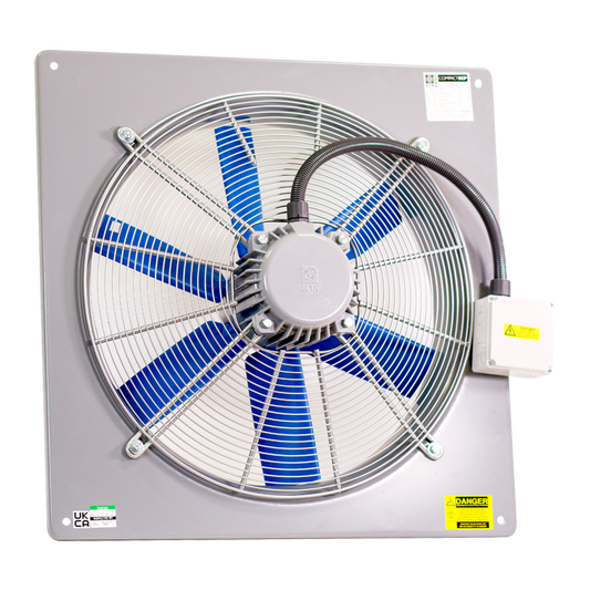 Elta Compact SCP 250mm - 710mm Plate Mounted Axial Flow Extract Fan AC/EC