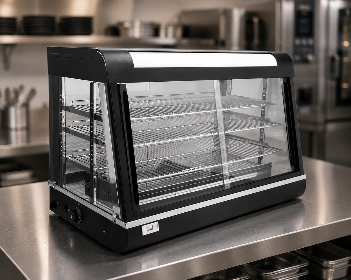 Commercial Heated Display Cabinet Hot Food Merchandiser