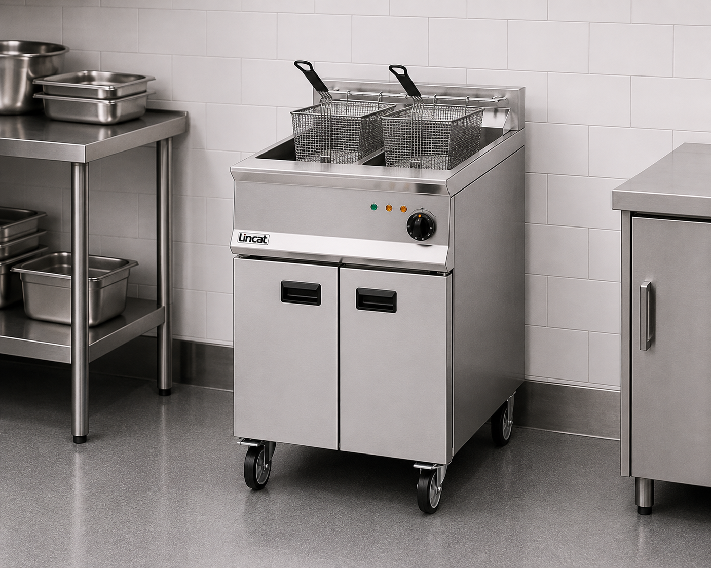 Lincat Opus 800 OE8108 Single Tank Electric Fryer 600mm – 36.5L